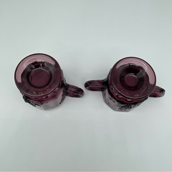 Westmoreland amethyst purple sugar bowl and creamer - Picture 5 of 6